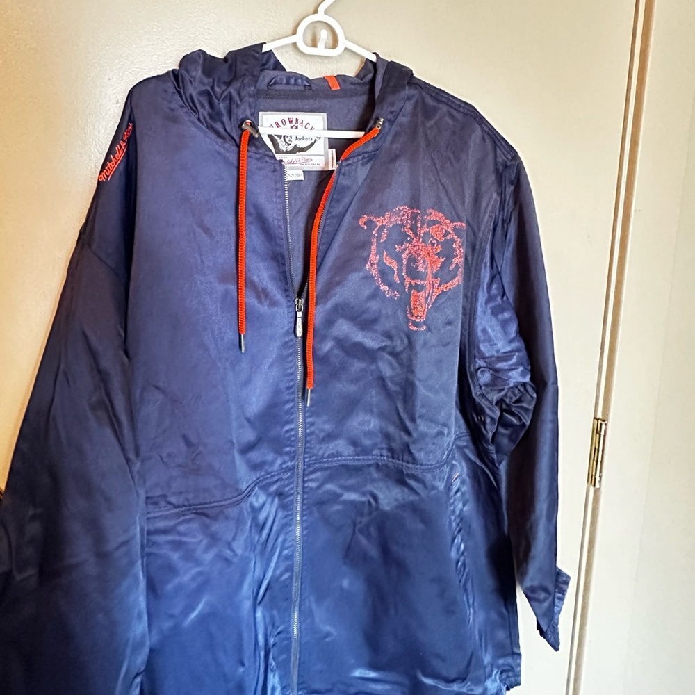 Bears -Mitchell & Ness Throwback Jacket In Navy A… - image 2